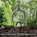 Multifunctional Long Handled Tiller Garden Claw Heavy Duty Garden Twist Tiller for Digging Loosening Weeding Manual Soil Tiller